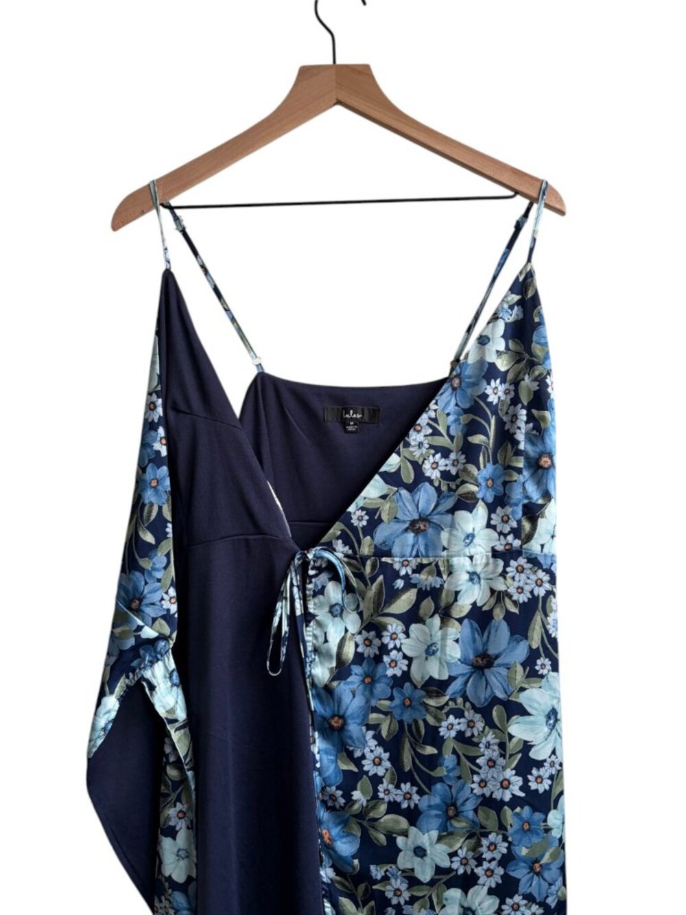 Lulus Womens Dress Size Medium Totally Romantic Quiet Luxury Floral Wrap Midi - Picture 6 of 8